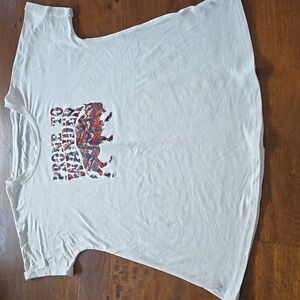 NWOT Prone To Wander White Graphic Short Sleeve T-Shirt Size XL